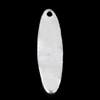 Zinc Alloy Tag Charm, Oval, plated nickel, lead & cadmium free Approx 1.5mm 