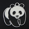 Zinc Alloy Enamel Pendants, Panda, plated Approx 2mm 