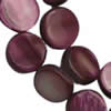 Perles en coquille naturel, coquille d'eau douce, Plat rond, plus de couleurs à choisir Environ 15 pouce Vendu par lot