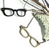 Paar Zink Legierung Halskette , Zinklegierung, Brille, plattiert, keine, 78mm, Länge:ca. 30 ZollInch, verkauft von Strang