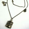 Zink Legierung Halskette, Zinklegierung, Käfig, 2.5x1.5cm, Länge:ca. 29 ZollInch, verkauft von Strang