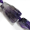 天然紫水晶のビーズ, アメジスト, ナゲット, 穴:約 2.5mm, 長さ:16 インチ, 売り手 ストランド