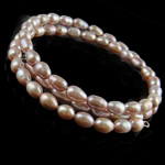 Perlen Armbänder, Natürliche kultivierte Süßwasserperlen, 4-6mm, Länge:7.5 ZollInch, verkauft von Strang