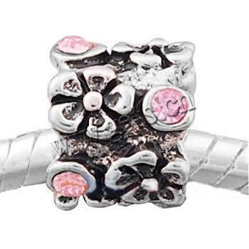 Rhinestone Zinc Alloy European Beads, Drum, plated, without troll & with rhinestone, more colors for choice, cadmium free, 8x9mm, Sold By PC