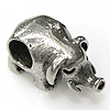 Stainless Steel European Beads, 316 Stainless Steel, Elephant, without troll Approx 4.5mm 
