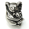 Stainless Steel European Beads, 316 Stainless Steel, Mouse, without troll Approx 5mm 