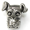 Stainless Steel European Beads, 316 Stainless Steel, Dog, without troll Approx 4.5mm 