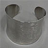 Stainless Steel Cuff Bangle, original color Approx 6.4 Inch 