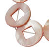 Natural Freshwater Shell Beads, Donut Approx 1mm  