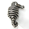 Stainless Steel European Beads, 316 Stainless Steel, Seahorse, without troll Approx 4.2mm 
