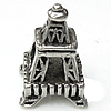 Stainless Steel European Beads, 316 Stainless Steel, Tower, without troll Approx 4.5mm 