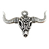 Zinc Alloy Animal Pendants, Cow, plated nickel, lead & cadmium free Approx 3mm 