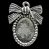 Zinc Alloy Pendant Cabochon Setting, Oval, plated Approx 2mm 
