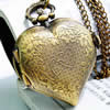 Ожереловые наручные часы, цинковый сплав, с цинковый сплав, Сердце, длина:Приблизительно 31 дюймовый, продается Strand