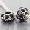 Perles European de stras d'alliage de Zinc , rondelle, Placage, avec strass, plus de couleurs à choisir, sans cadmium Environ 4.7mm, Vendu par PC