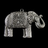 Zinc Alloy Animal Pendants, Elephant, plated nickel, lead & cadmium free Approx 2mm, Approx 