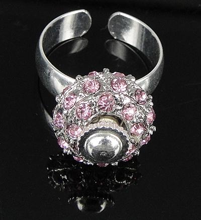 Brass, with Zinc Alloy, plated, with rhinestone, more colors for choice, 14x7mm, 5mm, Hole:Approx u226516.5mm, US Ring Size:6.5, Sold By PC