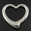 Stainless Steel Heart Pendants, original color 