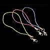 Fashion Mobile Phone Lanyard, Nylon Cord, with Zinc Alloy, platinum color plated 70mm 