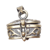 Brass Europeo Prayer Box Pendants, cylinder, with branch pattern, cadmium free, 18x19x18mm, Hole:Approx 5x4MM, Sold by PC