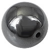 Nicht magnetische Hämatit Perlen, Non- magnetische Hämatit, rund, keine, 3mm, Bohrung:ca. 0.5mm, Länge:15.5 ZollInch, ca. 131PCs/Strang, verkauft von Strang