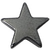 Non Magnetic Hematite Beads, Star, black Approx 1.2mm .5 Inch 