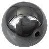 Las Perlas De Hematites Sin Magnético, Hematita no magnética, Esférico, Negro, 8mm, agujero:aproximado 1.8mm, longitud:15.5 Inch, aproximado 56PCs/Sarta, Vendido por Sarta