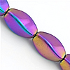 Non Magnetic Hematite Beads, Twist, plated, rainbow colors, Grade A Approx 1.3mm Approx 16 Inch, Approx 