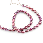 Rice Cultured Freshwater Pearl Beads, natural, pink, Grade A, 8-9mm Approx 0.8mm .5 Inch 