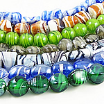 Plattierte Lampwork Perlen, gemischt, gemischte Farben, 14-20mm, Länge:11.5-24.5 ZollInch, 32SträngeStrang/Menge, verkauft von Menge