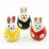 Abalorios de porcelana de animal, Conejo, Mini, Color aleatorio, 15x23mm, agujero:aproximado 2mm, Vendido por UD