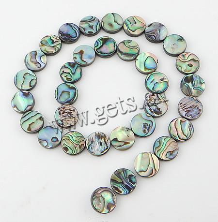 Abalone Shell Beads, Flat Round, different size for choice, Length:Approx 15.5 Inch, Sold By Strand