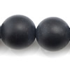 Natural Black Agate Beads, Round & frosted, Grade A Approx 0.8-1.5mm Approx 15 Inch, Approx 