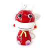 Кулоны лэмпворк в форме животного, Лэмпворк, Корова, красный отверстие:Приблизительно 3mm, продается PC