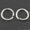 Saw Cut Sterling Silver Closed Jump Ring, 925 Sterling Silver, Donut, plated Approx 6.5mm 