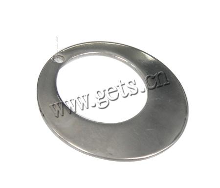 Encantos de etiqueta de acero inoxidable, Donut, Modificado para requisitos particulares, color original, 25x1mm, agujero:aproximado 2mm, Vendido por UD