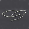 925 Sterling Silver Marquis Earring Hooks, plated Approx 1.5mm 
