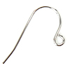 Stainless Steel Hook Earwire, with loop, original color 
