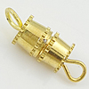 Brass Screw Clasp, plated, single-strand Approx 2mm 