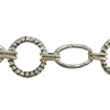 Zinc Alloy Handmade Chain, Oval, plated nickel, lead & cadmium free cm 
