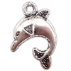 Zinc Alloy Animal Pendants, Dolphin, plated nickel, lead & cadmium free Approx 3mm, Approx 
