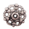Perles en alliage zinc, alliage de zinc, fleur, Placage, plus de couleurs à choisir, protéger l'environnement, sans nickel, plomb et cadmium Environ 1mm, Environ Vendu par kg