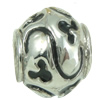 Emaille Messing Europa Perlen, Trommel, plattiert, ohne troll, keine, frei von Kadmium, Bohrung:ca. 5mm, verkauft von PC