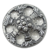 Zinc Alloy Shank Button, Coin, plated, hollow, nickel, lead & cadmium free Approx 2mm 