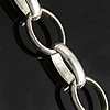 Стерлингового серебра ювелирные изделия цепь, Серебро 925 пробы, Другое покрытие, Овальный цепь, Много цветов для выбора продается G