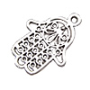 Zinc Alloy Hamsa Pendants, plated, Islamic jewelry & with flower pattern nickel, lead & cadmium free Approx 2mm, Approx 