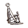 Vehicle Shaped Zinc Alloy Pendants, Ship, plated nickel, lead & cadmium free Approx 2mm, Approx 