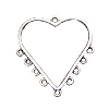 Zinc Alloy Chandelier Components, Heart, plated, 1/9 loop nickel, lead & cadmium free Approx 2mm, Approx 