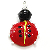 Animal Lampwork Pendants, Ladybug, multi-colored Approx 7.5mm 