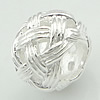 Sterling Silver European Beads, 925 Sterling Silver, Drum, plated, without troll & hollow Approx 4.5mm 